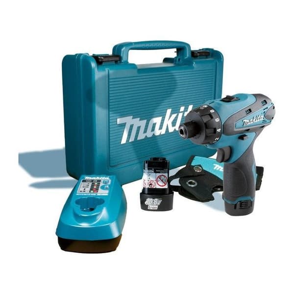 Borrskruvdragare - MAKITA - DF030DWE - Sladdlös - 10 mm - 2 batterier