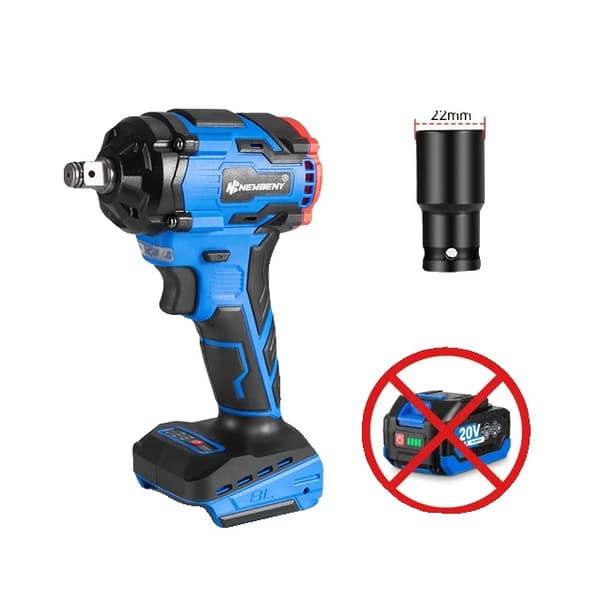 Sähköavain, 1000Nm vääntömomentti, LED-valo, EU, 0 Battery-Set A