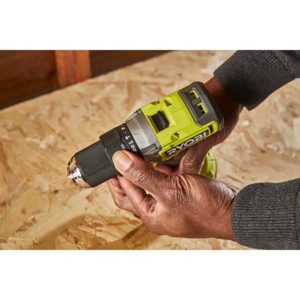 RYOBI - BORSHLESS 18V ONE+ 54 Nm slagborrskruvmejsel - 2 batterier 4 &amp; 2 Ah, laddare &amp; bärväska - RPD18BL1-2C42S