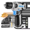 Miniatyrbillede 1 af 2: Trådløs boremaskine, 8V batteridrevet, 800 RPM maksimal hastighed, 0,38 tommer chuck,Blå