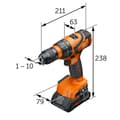 Miniatyrbild 3 av 3: Trådlös borrskruvdragare - Fein - ABS 18 Q AS - 18 V Li-Ion - QuickIN chuck 13 mm - 2 växlar