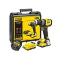 Miniatyrbillede 1 af 6: Sladdlös borrskruvdragare + 2 x 2Ah batterier + laddare - 18V - Stanley Fatmax - Borstlös - SFMCD725D2K-QW