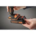 Miniatyrbillede 5 af 6: BLACK+DECKER 18V Sladdlös Slagborrmaskin - BDCHD18C2TA-QW - Med 2 18V Batterier - 30 Tillbehör Ingår