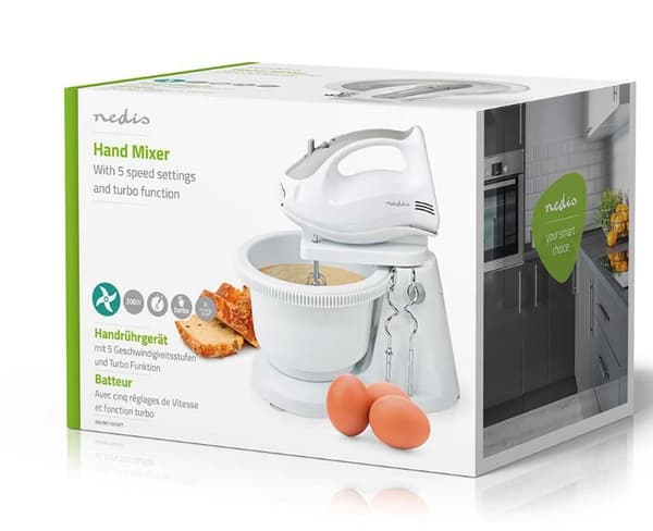 Nedis KAHM110CWT Hand Mixer 200W