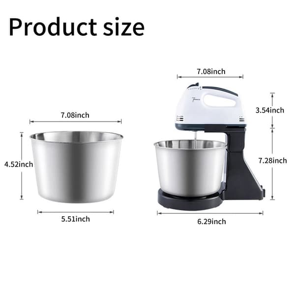 Standmixer, 1000W effekt, 7 hastighedsindstillinger,HVID