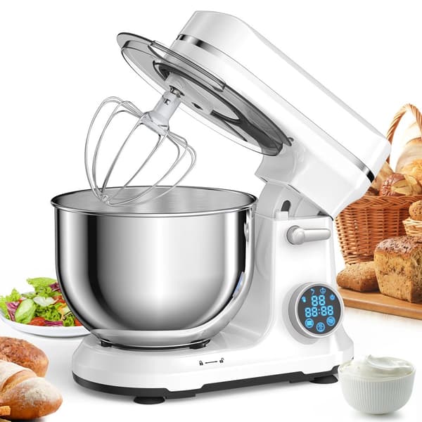 Køkken Food Stand Mixer, 1200W Effekt, 11 Hastigheder,EU, Hvid