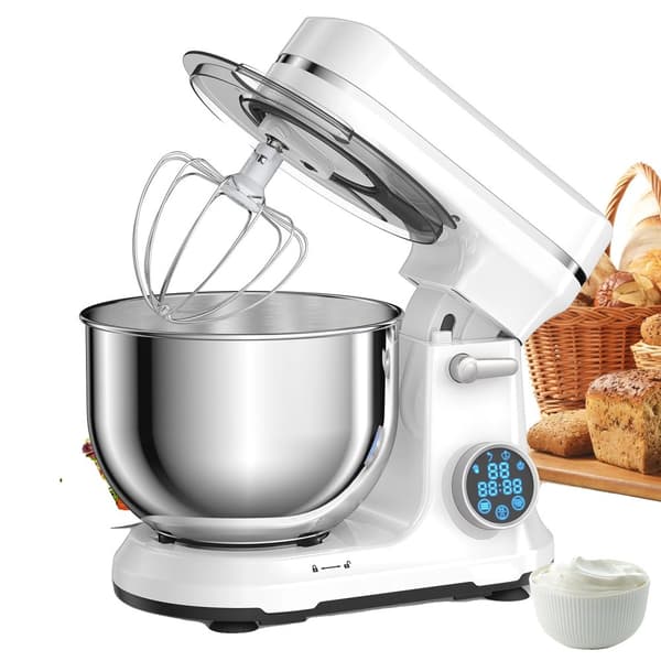 Køkken Food Stand Mixer, 1200W Effekt, 11 Hastigheder,EU, Hvid