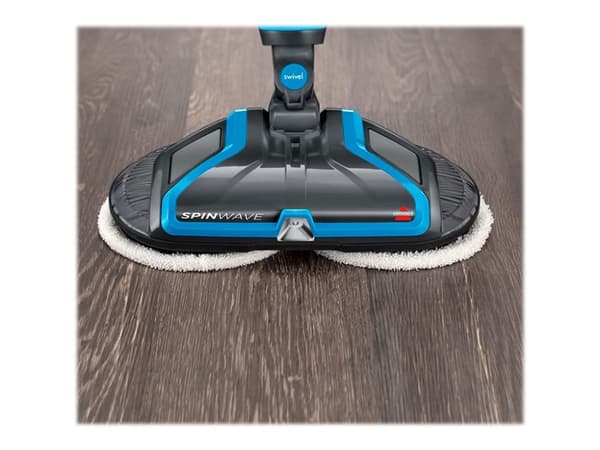 BISSELL SpinWave - Elektrisk moppe - pinne - uten pose - blå/titan