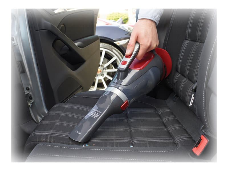 Black & Decker DustBuster Auto ADV1200 - Dammsugare - handhållen - utan påse - röd/grå