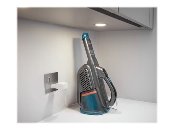 BLACK+DECKER DustBuster BHHV320J-QW - Dammsugare - handhållen - utan påse - sladdlös - blå/titan