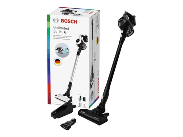 Bosch Unlimited Serie | 6 BKS6111P - Støvsuger - pinne/håndholdt (2-i-1) - uten pose - uten kabel - blå