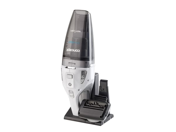 Concept VP4370, Torr&våt, 80 dB, Utan påse, Svart, Vit, 0,9 l, 0,15 l