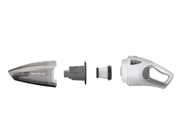 Concept VP4370, Torr&våt, 80 dB, Utan påse, Svart, Vit, 0,9 l, 0,15 l