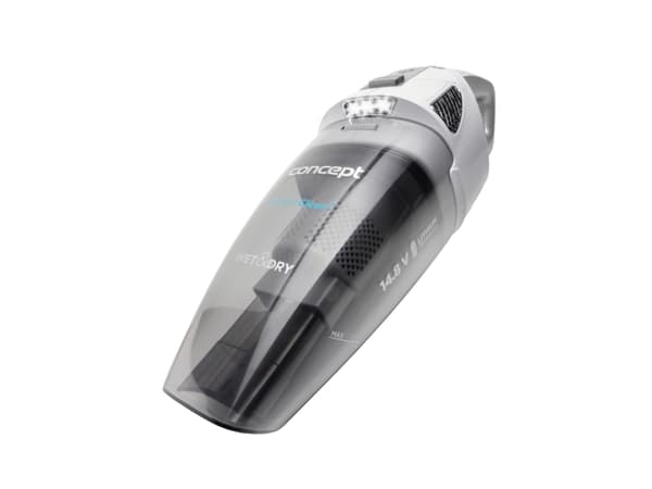Concept VP4370, Torr&våt, 80 dB, Utan påse, Svart, Vit, 0,9 l, 0,15 l