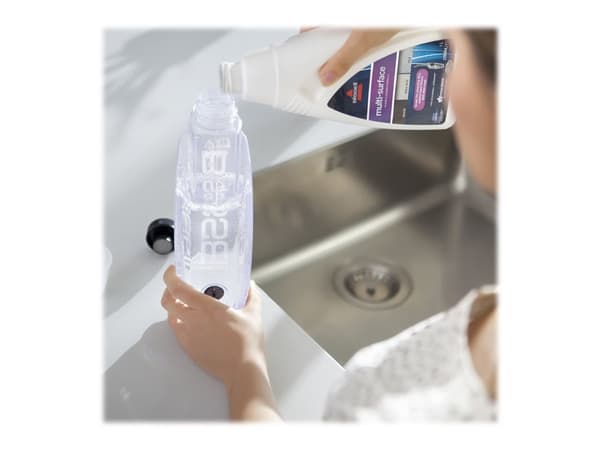 BISSELL SpinWave 2240N - Elektrisk mopp - spak - sladdlös - blå/titanium/silver