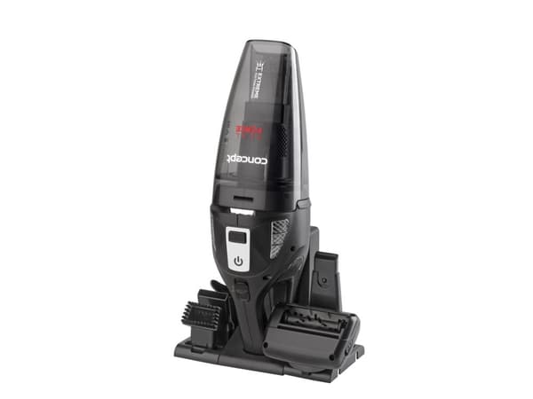 Concept VP4380, Kuiva, HEPA, Pussiton, 0,45 L, Musta, Akku