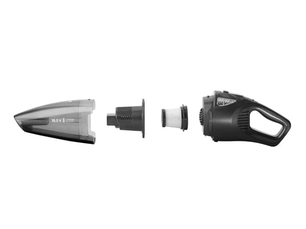 Concept VP4380, Kuiva, HEPA, Pussiton, 0,45 L, Musta, Akku