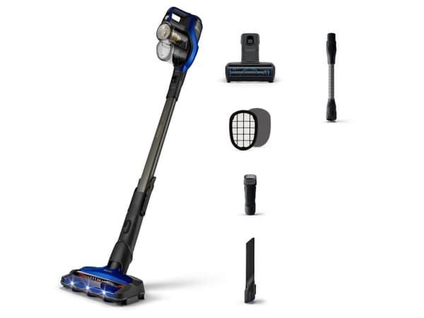 Philips 8000 Series XC8049 - Dammsugare - skaft/handhållen (2-i-1) - utan påse - sladdlös - himmelsblå