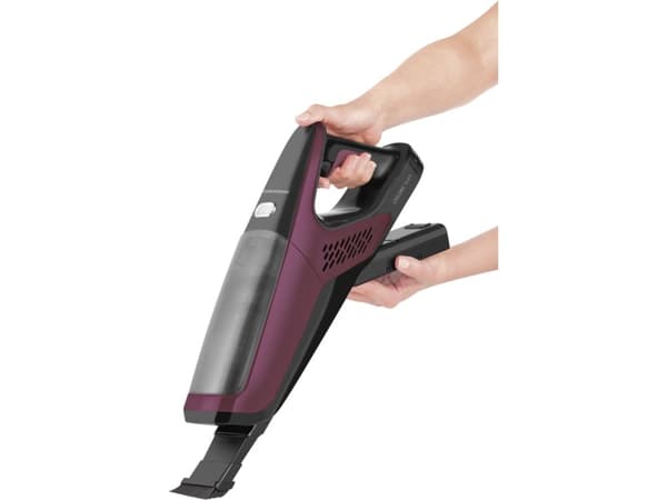 Grundig VCH 9930, 2-i-1 stavstøvsuger, Uten pose, Bærsmak, Sort, 0,5 l, Tørr, HEPA