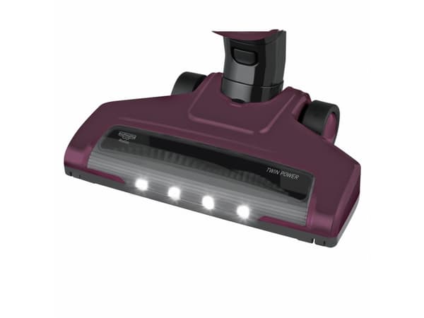 Grundig VCH 9930, 2-i-1 stavstøvsuger, Uten pose, Bærsmak, Sort, 0,5 l, Tørr, HEPA