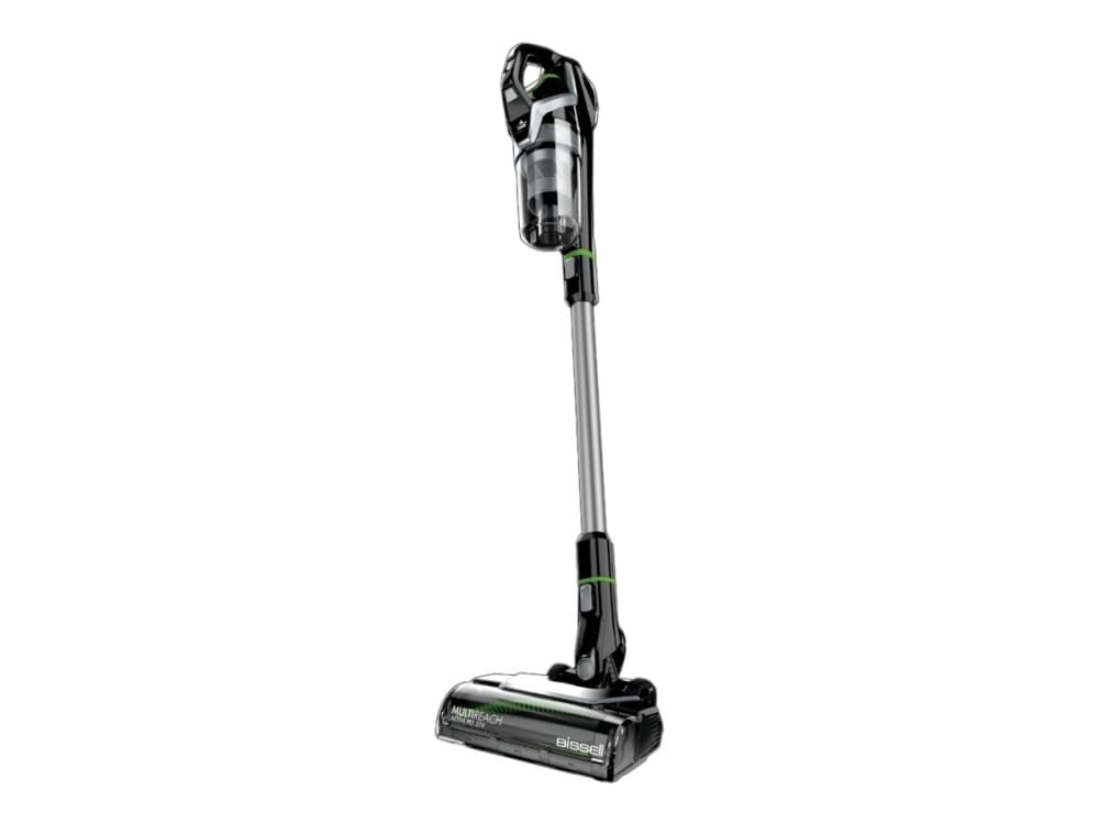 BISSELL MultiReach Active Pet 2907D - Dammsugare - skaft/handhållen (2-i-1) - utan påse - sladdlös - svart/grön - 1 batteri, laddare medföljer