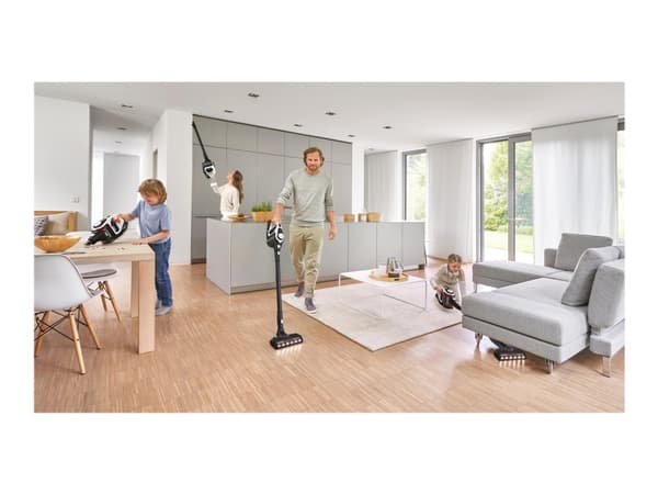 Bosch Serie 8 BKS8214W, Pussiton, Musta, Valkoinen, Kuiva, Suodatus, Paljas lattia, Kovat lattiapinnat, Rappusten askelmat, Verhoilu, LED