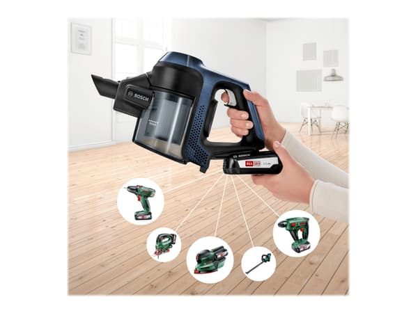 Bosch Serie 6 BCS611P4A håndholdt støvsuger Sort Uten pose