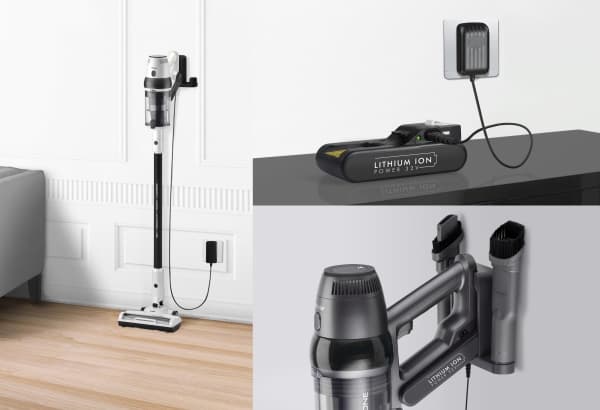 Trisa Quick Clean Professional T9670, Støvsuger med stang, Uten pose, Sort, Hvit, 0,3 l, Tørr, HEPA