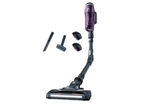 Rowenta X-Force RH9638, 2-i-1 stavstøvsuger, Uten pose, Grå, Lilla, 0,55 l, China, Tørr