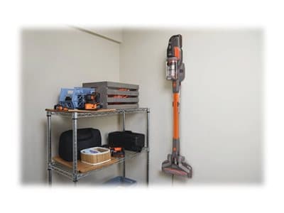 Black & Decker BHFEV182C, Kuiva, Suodatus, Pussiton, Oranssi, Titaani, 0,65 L, Akku