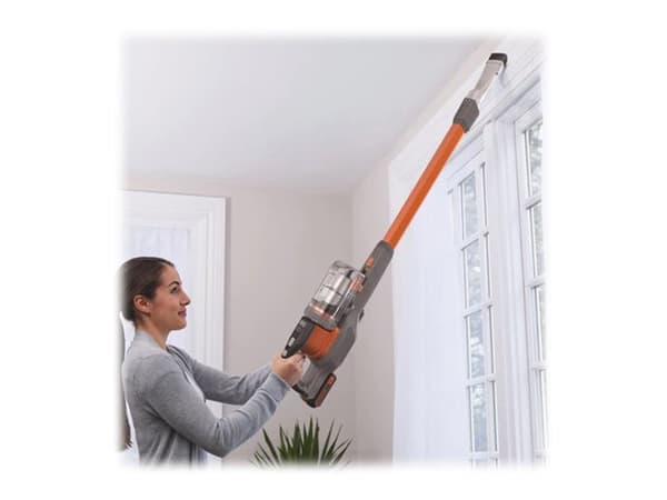 Black & Decker BHFEV182C, Kuiva, Suodatus, Pussiton, Oranssi, Titaani, 0,65 L, Akku