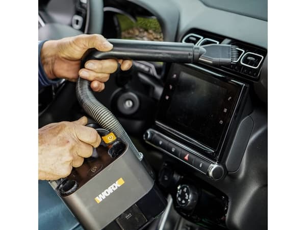 WORX WX030.9, Torr, Utan påse, Svart, Grå, Batteri, 25 min, 1 h