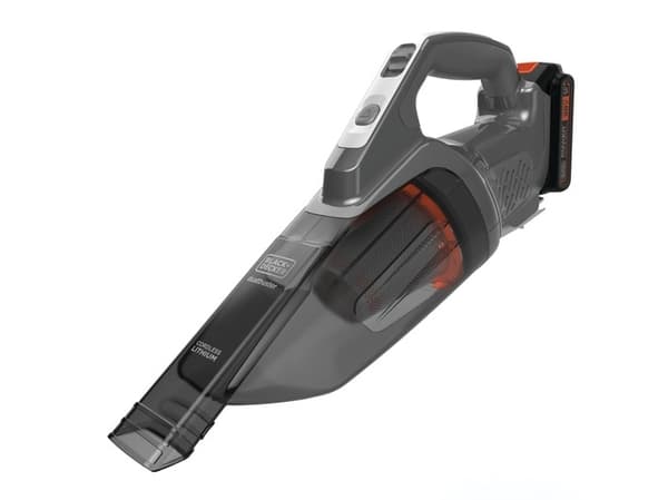 Black & Decker Dustbuster, Tørr, Teppe, Hardt Gulv, Trappetrinn, Uten pose, Sort, Grå, Oransje, Batteri, 20 V Sort, Grå, Oransje