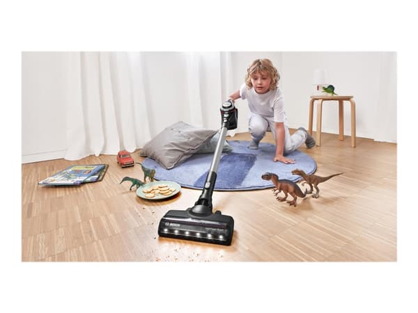 Bosch Unlimited Gen2 Serie | 8 BSS82SIL1 - Dammsugare - skaft/handhållen (2-i-1) - utan påse - sladdlös - silver laddare medföljer Svart, Silver