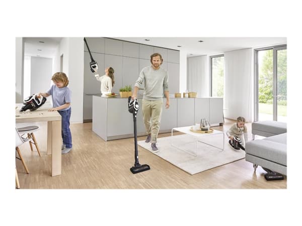 Bosch Series | 8 Unlimited Gen2 BSS825ALL - Støvsuger - pinne/håndholdt (2-i-1) - uten pose - uten kabel - hvit - 1 batteri, inkludert lader