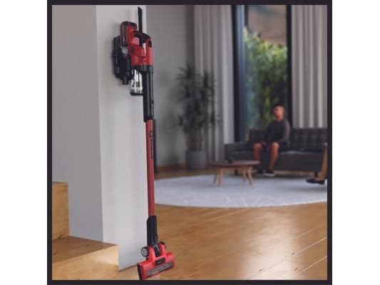 Einhell TE-SV 18 Li-Solo, 2-i-1 stavstøvsuger, Uten pose, Sort, Rød, Tørr, Gulvoverflater, Hardt Gulv, Trappetrinn, Batteri - SOLO