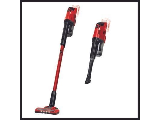 Einhell TE-SV 18 Li-Solo, 2-i-1 stavstøvsuger, Uten pose, Sort, Rød, Tørr, Gulvoverflater, Hardt Gulv, Trappetrinn, Batteri - SOLO