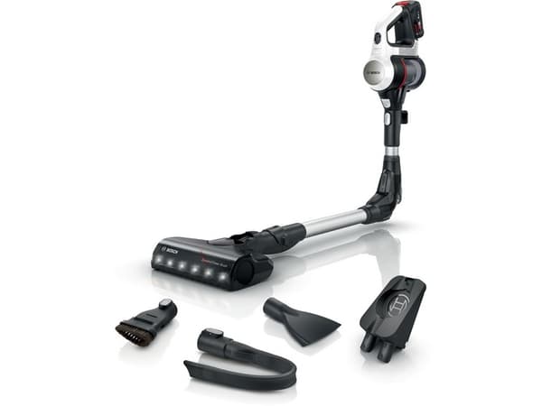 Bosch Unlimited 7 BBS711W - Dammsugare - skaft/handhållen (2-i-1) - utan påse - sladdlös - vit laddare medföljer