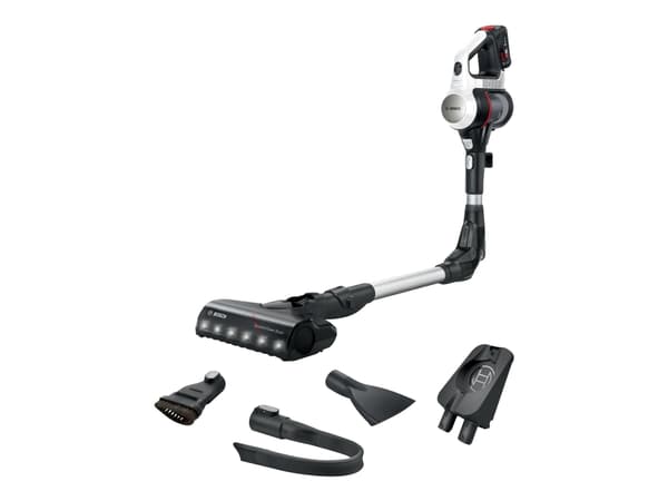 Bosch Unlimited 7 BBS711W - Støvsuger - pinne/håndholdt (2-i-1) - uten pose - uten kabel - hvit inkludert lader