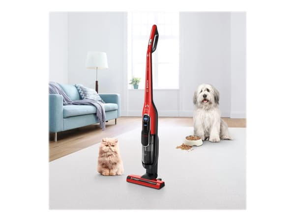 Bosch Serie | 6 BLH86PET1 Athlet ProAnimal - Dammsugare - skaft/handhållen (2-i-1) - utan påse - sladdlös - tornado red/black/chrome Röd