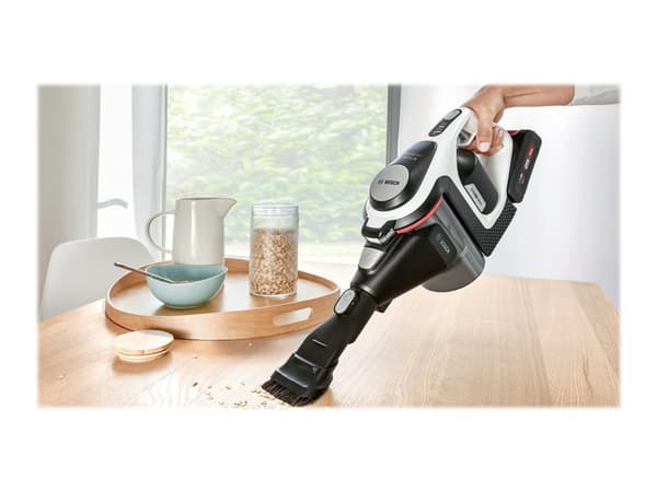 Bosch Serie 8 BBS8214, Kuiva, Pussiton, Valkoinen, 0,4 L, Akku, 65 min