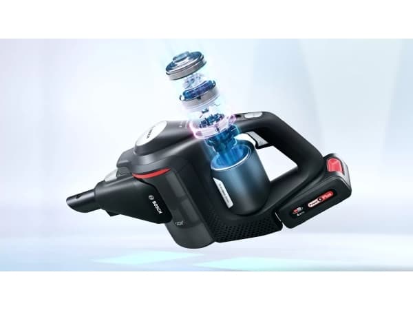Bosch Serie 8 BCS82MAT14, Kuiva, 78 dB, Pussiton, Musta, 0,4 L, Akku