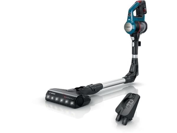 Bosch BSS71125AH, Kuiva, 82 dB, Poseløs, Sort, Blå, 0,3 L, Batteri musta, Sininen