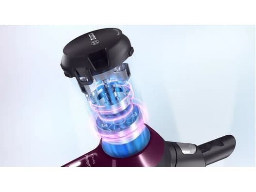 Bosch BCS6111P, 2-i-1 stavstøvsuger, Uten pose, Blåbær, Rektangulær, Tørr, 85 dB
