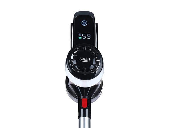 Adler AD 7048, 2-in-1 stick vacuum, Utan påse, Svart, Röd, Vit, Rektangulär, Torr, HEPA