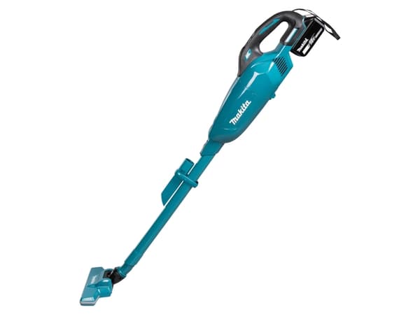 Makita DCL284FZ, 2-i-1 stavstøvsuger, Uten pose, Sort, Turkis, Rektangulær, Tørr, Stoff