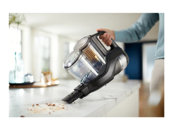 Philips 8000 Series Aqua Plus XC8349/01 Johdoton imuri, Pussiton, Musta, 0,6 L, 18,3 l/s, Kuiva ja märkä, Sykloninen