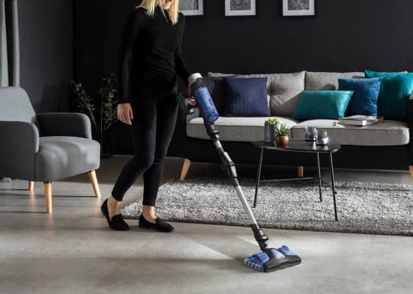 Rowenta RH20C0, Skaftdammsugare, 2-i-1, Utan påse, Silver, Blå, 0,4 l, Rektangulär, Kina