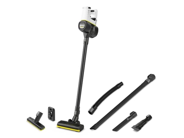 Karcherin pystysuora pölynimuri VC 4 musta, Valkoinen