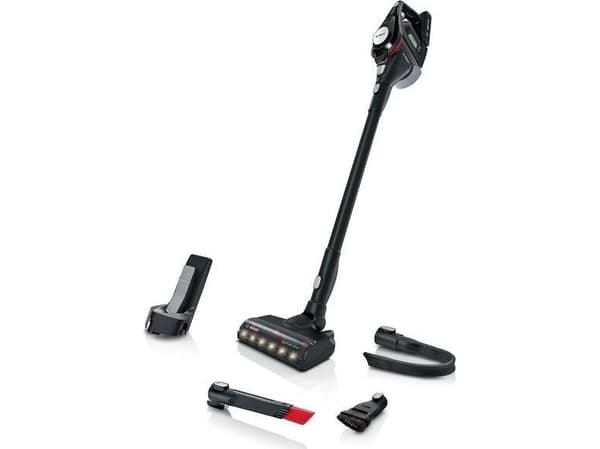 Bosch Series | 8 Unlimited Gen2 BCS8214BL - Dammsugare - skaft/handhållen (2-i-1) - utan påse - sladdlös - svart - 1 batteri, laddare medföljer Svart, Silver